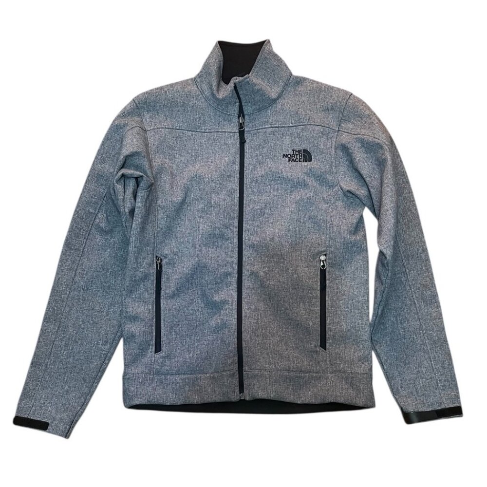 The North Face Heathered Grey Apex Canyonwall Fleece Jacket - Size XS